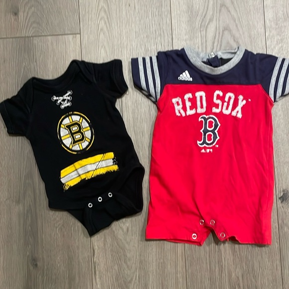 Other - Boston Red Sox Romper and Boston Bruins onsie
